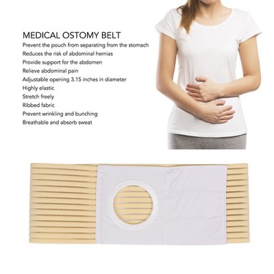 Ostomie Hernie Stützgürtel Einstellbar Atmungsaktiv Absorbieren Schweiß Elas