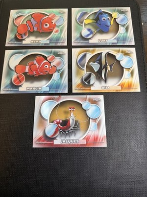 Topps Chrome Disney Pixar Finding Nemo 2021 Cards Lot 5 Nemo Dory 88-94