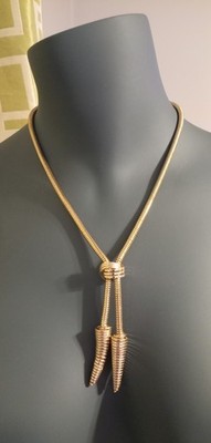 VNTG W.Germany 1950's MCM ELOXAL Aluminum Snake Chain Atomic Futuristic Necklace