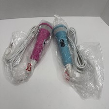 Love Diana  Disney Frozen Wired Karaoke Microphones Kids Toy Mic Pair NOS