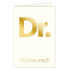 Promotion - Doktor - Glückwunschkarte - Tite...