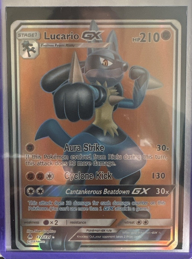 lucario gx pokemon card Pokemon Lucario GX 135/131 PSA 10 – Zapp! Comics main image 0