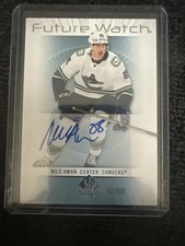 2022-23 Upper Deck SP Authentic NILS AMAN Retro Future Watch AUTO RC /699