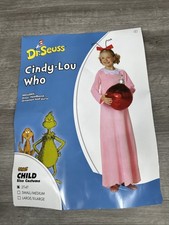 Spirit Halloween Dr. Seuss The Grinch Child Cindy Lou Who Costume 2T-4T