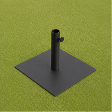 Image of New York Square Parasol Base outdoor Gardening Flat Base Black W40 x D40 x H34cm