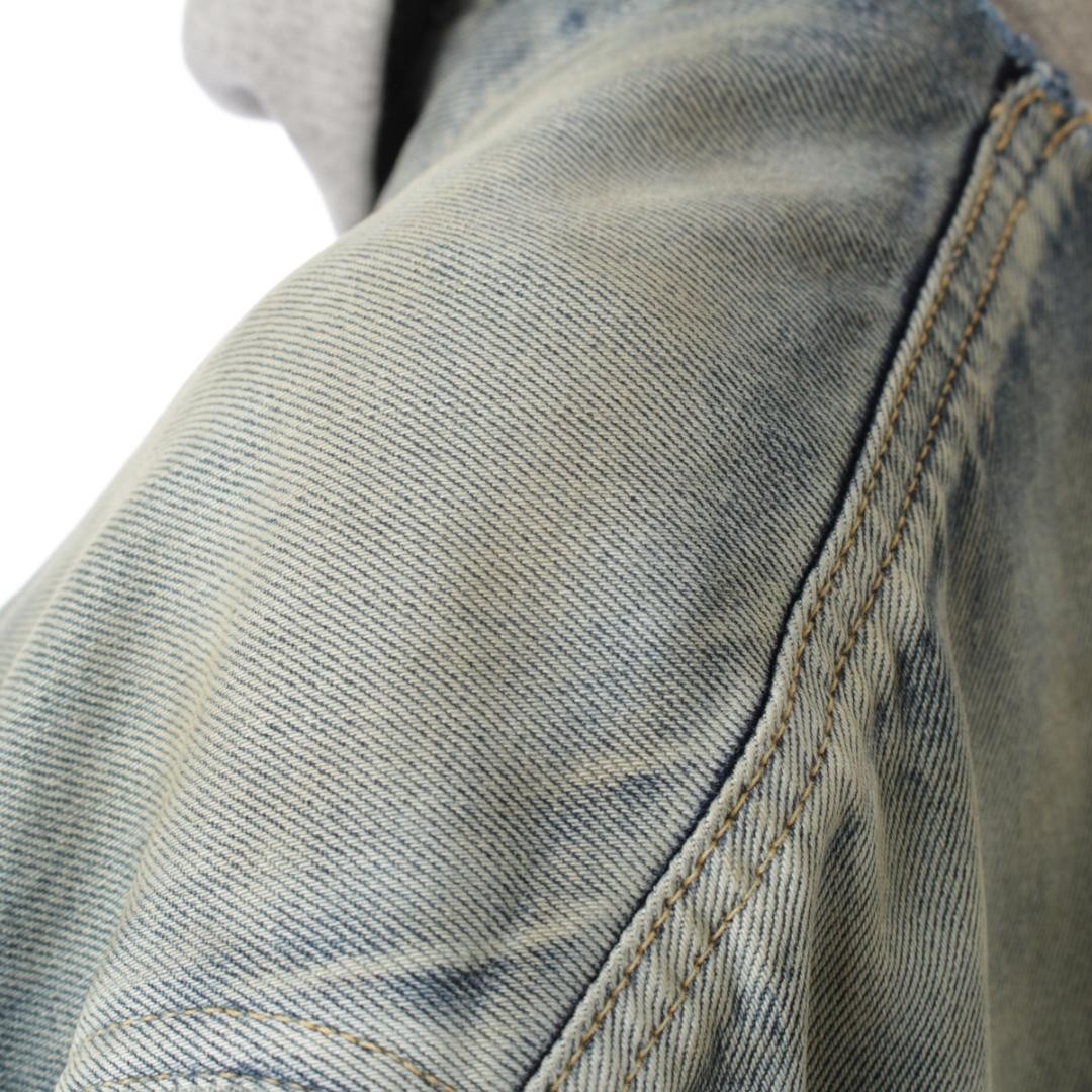 USED GOOD CONDITION BALENCIAGA 22 HOODED DENIM JACKET SIZE 32 0IE GOOD thumbnail 12