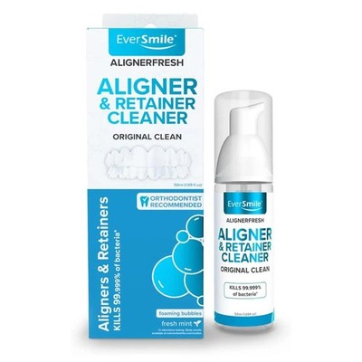 AlignerFresh Original Clean Foam   Cleaner Compatible w/Invisalign and All Cl...