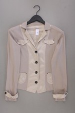 Marc Cain Poloshirt Slim Shirt für Damen Gr. 40, M Langarm creme aus Baumwolle