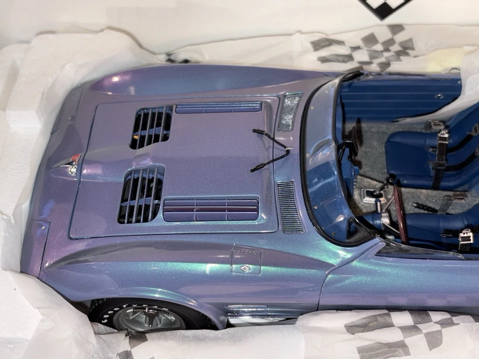 1:18 Exoto Racing Legends Corvette Grand Sport Convertible Púrpura Azul Diecast N Foto 3 de 4