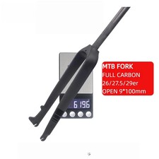 26/27.5/29 Inch MTB Bicycle Full Carbon Fiber Fork Quick Release Rigid Fork