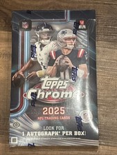 2025 Topps Chrome Football Hobby Box Factory Sealed NFL IN HAND Fast Shipping