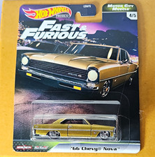 Hot Wheels Premium Fast & Furious ’66 Chevy Nova 4/5 Motor City Muscle GJR72