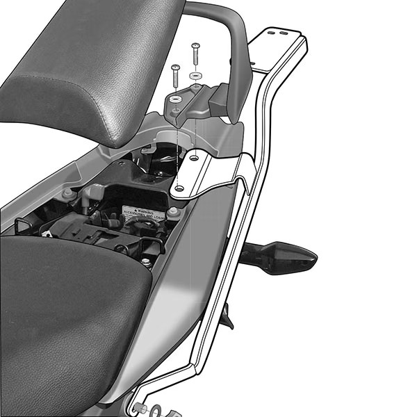 Shad Top Box Fitting Kit For Honda Cbf125 Models - Image 3