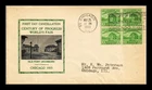 DR JIM STAMPS US COVER CENTURY OF PROGRESS CHICAGO FDC SCOTT 728 BLOCK OF 4