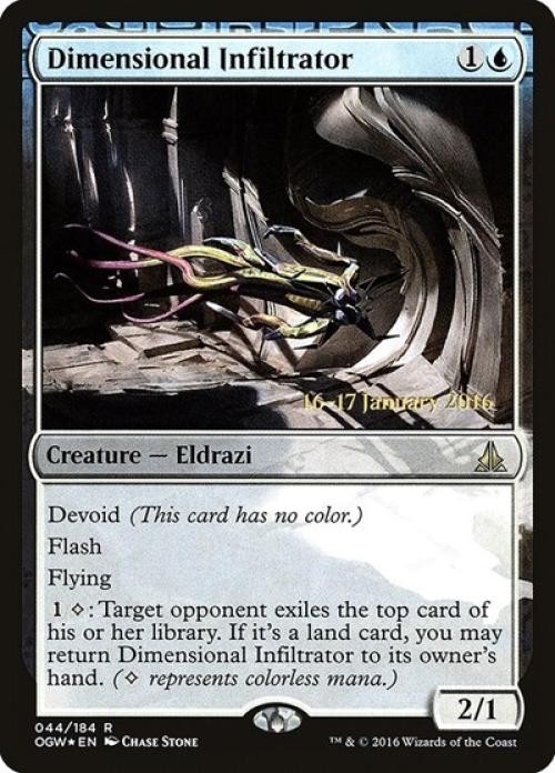 Dimensional Infiltrator -Foil Heavy Play MTG Promos: Prerelease Cards