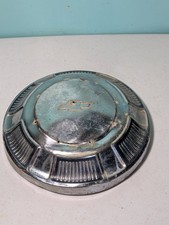 Vintage 1968-1972 Chevy Dog Dish Hubcap 10.5 Bowtie Poverty Cap Impala Nova Oem