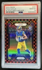 2023 Panini Prizm Puka Nacua RC Black and Red Checker Rookie #357 Rams PSA 10