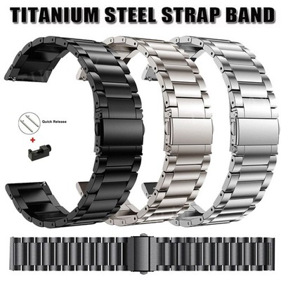 Titan Edelstahl Armband Für Huami Amazfit GTR 42/47mm GTS 4 3 2 Mini Bip 5 S U