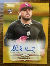 2025 Topps Stadium Club Andres Chaparro Nationals Auto RC /50