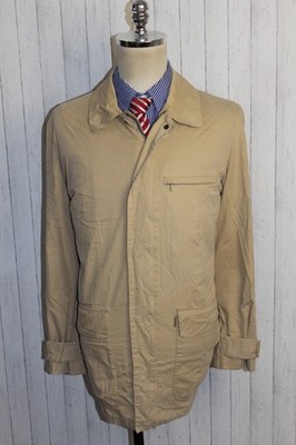 Men's Paul & Shark Typhoon 2000 Waterproof Beige Jacket Size L