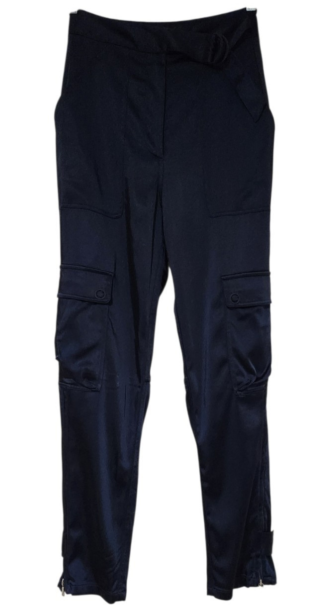 Jonathan Simkhai Satin Structured Utility Pants M… - image 1