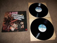 Creedence Clearwater Revival Live In Europe 2 LP SET 1973 CCR-1 - VG  VINYL