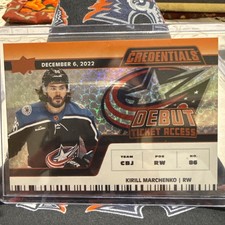 Kirill Marchenko Upper Deck Credentials Debut Ticket Access /149 #188