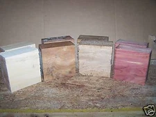 4 KILN DRIED EXOTIC BOWL BLANKS MORA, CURUPAY, MAHOGANY, SAPELE 6" X 6" X 3"