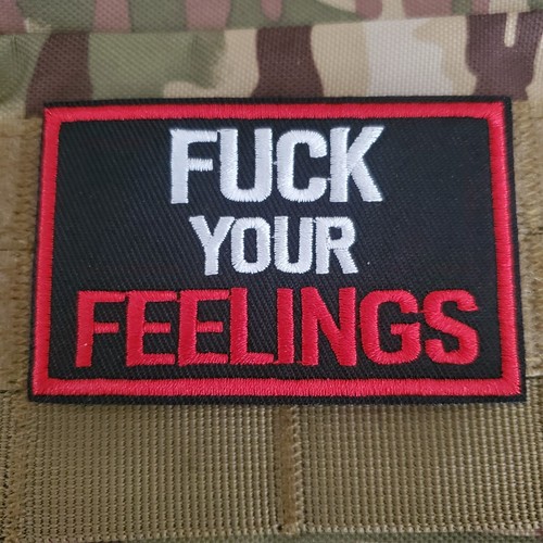 F YOUR FEELINGS Sarcastic Tactical Morale Patch Hook and Loop | eBay