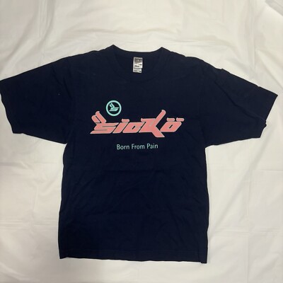 Sicko Born From Pain Navy Blue T Shirt Mens Small