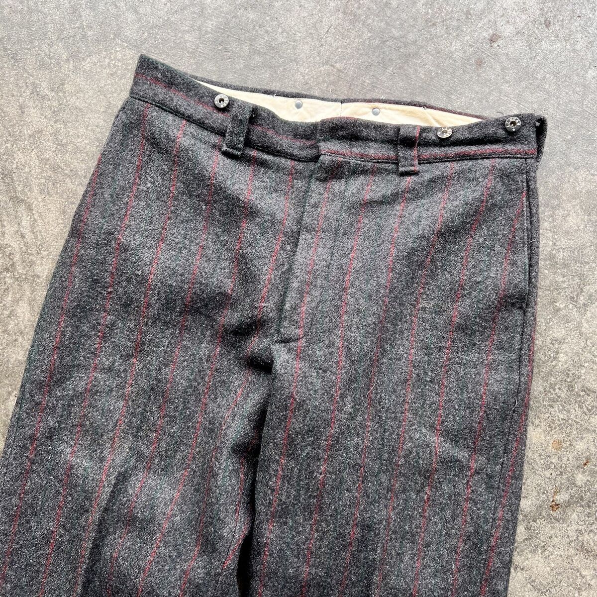 Vintage 1960s 60s LL Bean Script Wool Pinstripe Hunting Vintage 1960s 60s LL Bean Script Wool Pinstripe Hunting
