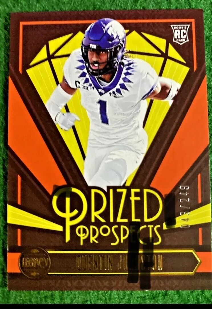 2023 NFL Legacy Prized Prospects RC PP-19 # 43/249 Quentin Johnston LAC Chargers
