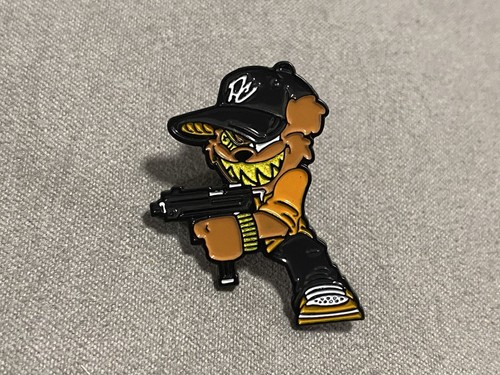 Pinzcity Orange Shooter Scare Bear Hat Pin Limited