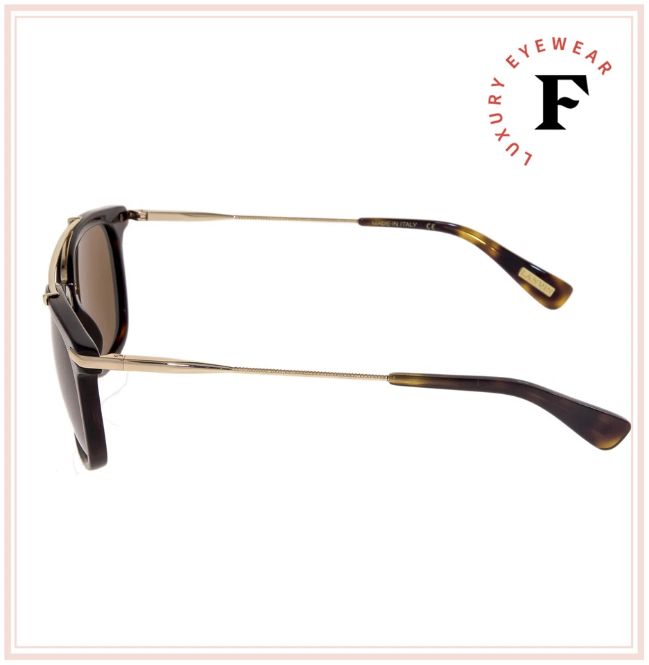 Gafas de sol polarizadas cuadradas Habana marrón primavera dorado Lanvin 671 SLN671M Foto 2 de 4