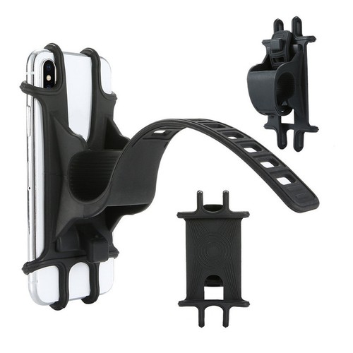Silicone Bike Bicycle Handlebar Stand Mount Holder For Mobile Cell Phone GPS New - Picture 9 of 10