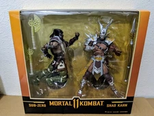Mcfarlane Mortal Kombat 2 Pack Sub - Zero  Shao Kahn Walmart exclusive 