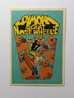 1978 Donruss All-Pro Skateboard Greg Taie Samoan Squat Nose Wheelie #2