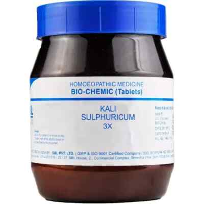 SBL Kali Sulphuricum 3X Tablets 16oz (450g) | Biochemic Formula | Fast Delivery