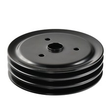 Triple Groove Steel Short Water Pump Crankshaft Pulley For Sbc Chevy 283 327 350
