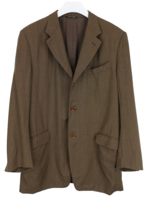 CANALI PROPOSTA Blazer Herren (EU) 52L Gefüttert Woll Notch Revers Einreihig