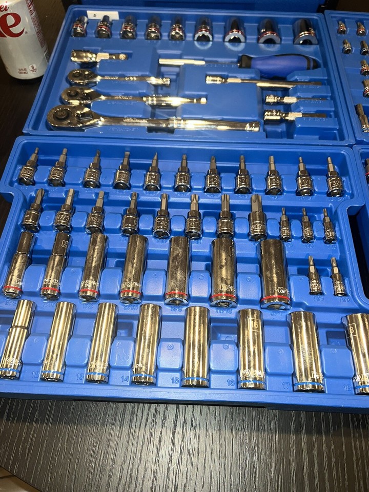 Kobalt Mechanic's Tool Set, 250 Piece, Pro90 Ratchet, SAE+Metric