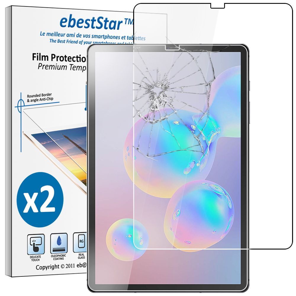 Pacco x2 Vetro Temperato Samsung Galaxy Tab S6 10.5 T860/T865 Protezione Schermo