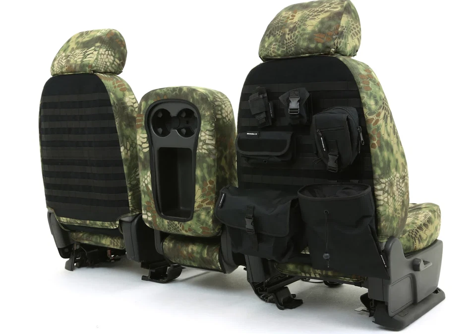 Coverking FRONT Seat Covers for Ford F250 F350 2005-2007 Super Duty Tactical - Image 3 of 3