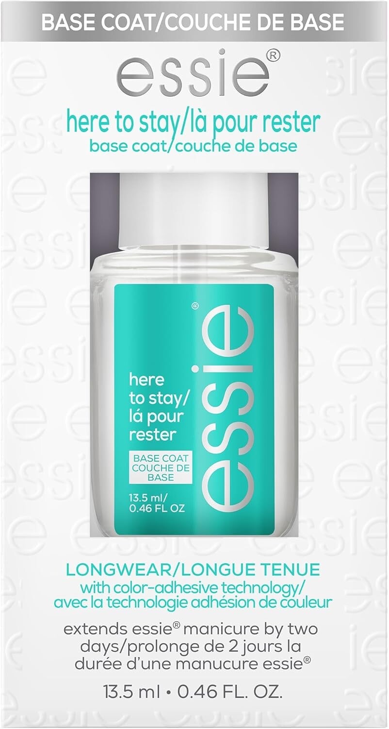 Essie Nail Care Longwear Here To Stay Clear Base Coat Nail Polish,13.5 Ml