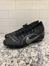 Mens Black Nike Superfly 8 Soccer Cleats DJ2904-007 Size 12