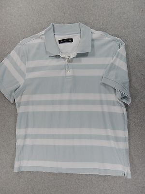 Luigi Bertolli Short Sleeve Striped Cotton Polo Shirt (Men's Large)