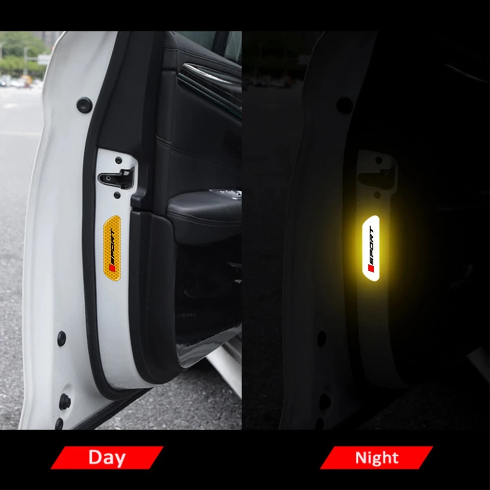 4x Pegatina reflectante abierta para puerta de coche para Toyota RAV4 Camry Honda CRV Nissan Rouge Foto 3 de 4