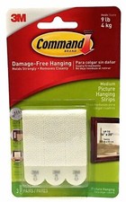 3M Command Strips Self Adhesive Strong Picture Frame Damage Free Hanging Strips