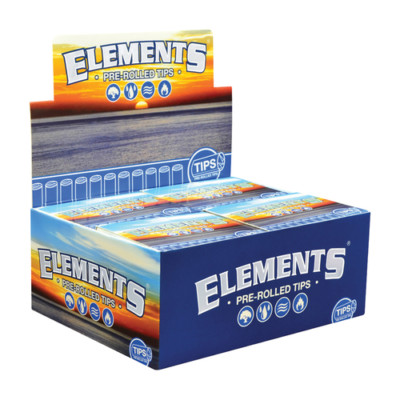 SEALED BOX of ELEMENTS PRE ROLLED TIPS - 20 PACKS - 21 PER PACK - Ready to Roll!