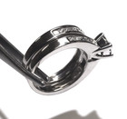 14k white gold invisible set princess diamond engagement ring wedding band set — photo 6
